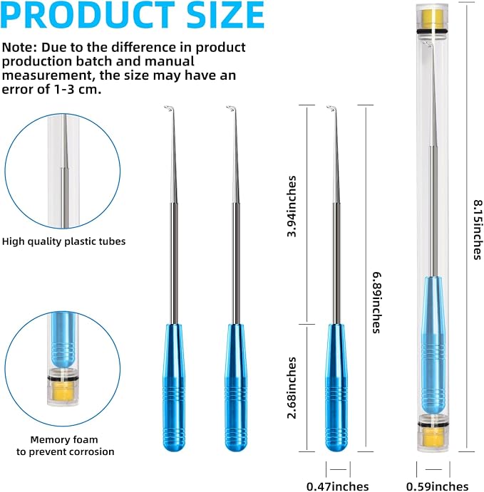 Fish Hook Remover Tool,Fishing Hook Quick Removal Device,Fishing Gear Security Extractor Equipment Kits for Adult,Hook Extractor Accessories Tools with Storage Tube,4Pcs