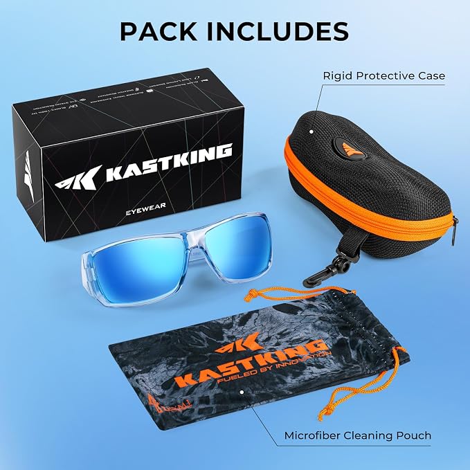 KastKing Iditarod Polarized Sport Sunglasses,PuriVex Protective Lens Coating Fishing Sunglasses For Driving Cycling Running