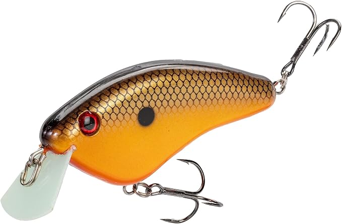 Strike King Hardliner Fishing Lure, Flat Sided Crankbait, Circuit Board Lip, Extra Tight Wobble, Size 4 Treble Hooks