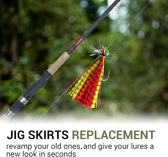 12/18/25/35 Colors Silicone Rubber Skirt & Legs, Fly Tying Materials Colorful DIY Fishing Accessory for Make Fly Fishing Lure Flies Jig Spinnerbait Trout Bass