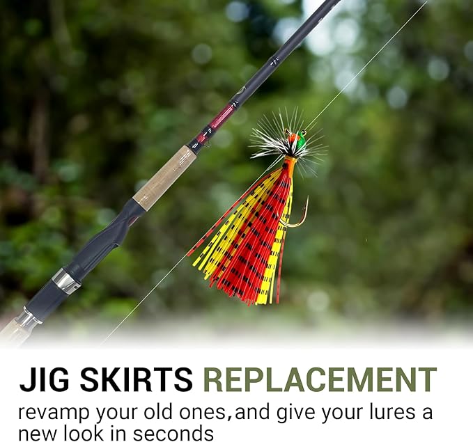 12/18/25/35 Colors Silicone Rubber Skirt & Legs, Fly Tying Materials Colorful DIY Fishing Accessory for Make Fly Fishing Lure Flies Jig Spinnerbait Trout Bass