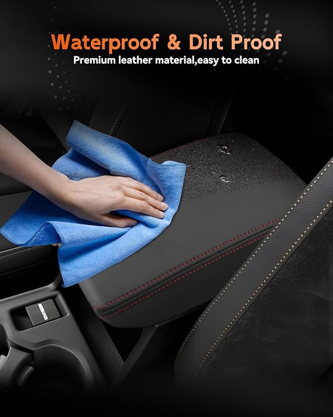 CDEFG for Subaru Forester 2025 2026 Center Console Cover Armrest Box Cover for Forester (Premium, Sport, Limited, Touring Trims) Accessories Console Arm Rest Protector Red Line