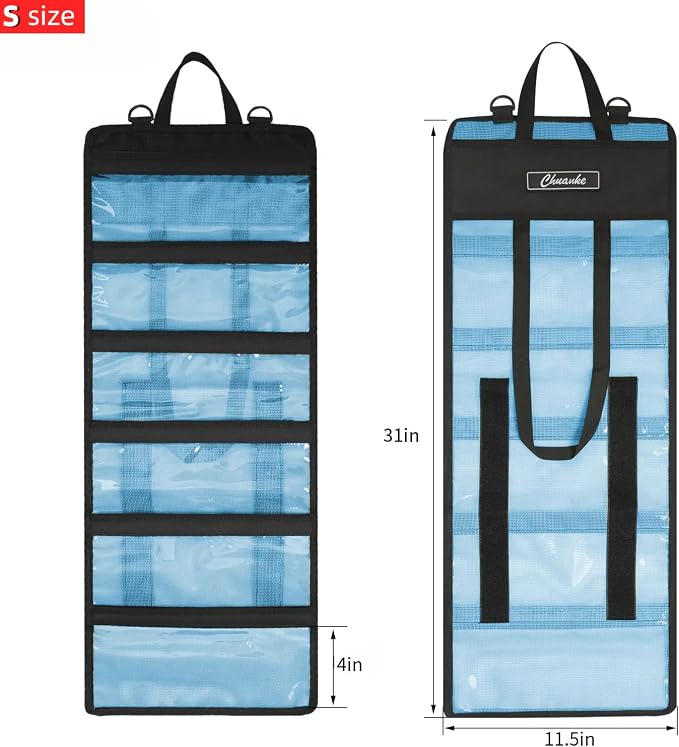 Lure Bag 6 Pocket PVC Protective Cover Durable Fishing Bag Trolling Lure Tackle Box
