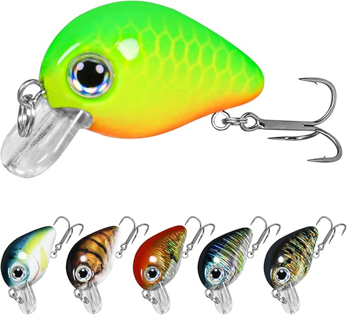 TRUSCEND Shallow or Deep Diving Crankbait with BKK Hooks, Wobble Fishing Lures for Bass Trout Crappie Walleye, Sinking Lipless Vibe Crank Bait for Bass Pike, Amazing Swimbait for Family Fishing