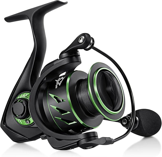 Piscifun Viper X Spinning Reels, Carbon Fiber 33LBs Max Drag, 10+1 Shielded BB, Saltwater Freshwater Spinning Fishing Reel, 5.2:1/6.2:1