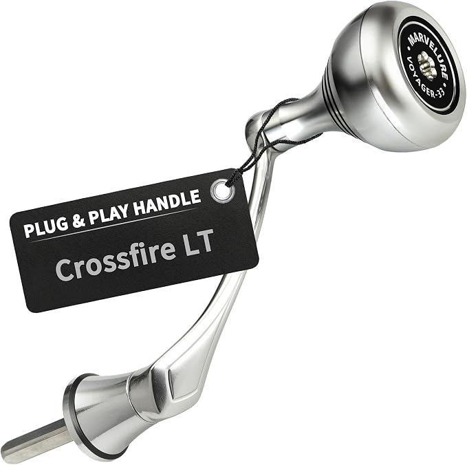 Locked-Type Power Handle (Hexagon Shaft) Compatible for Daiwa Revros LT Crossfire LT Legalis LT Regal LT Laguna LT Eliminator QR Spinning Reels