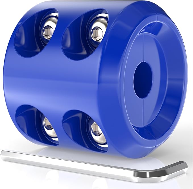 BFXM Winch Stopper for Cable, Rubber Winch Cable Stopper with Allen Wrench to Protect Winch Rope from Wear and Tear, Winch Accessories for ATV, UTV, Truck (Blue)