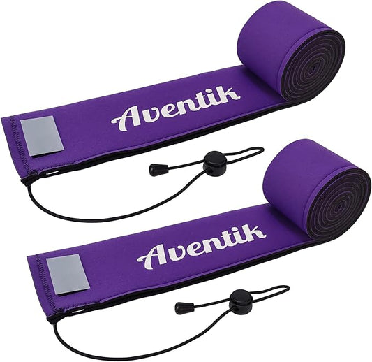 Aventik Lightproof Neoprene Rod Sleeve – Protective Fishing Rod Sock Cover with Hanging Loop & Adjustable Lanyard for Casting, Spinning & Trolling Rods