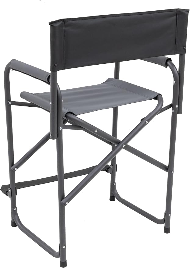 Browning Directors Chair - Outdoor Folding Chairs Made with Durable Fabric and Sturdy Aluminum/Steel Frame, with Extra Tall Seat and Flip-Down Footrest