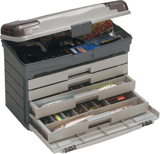 Plano Four Drawer Tackle System,Premium tackle storage and tool organization, Premium Tackle Storage