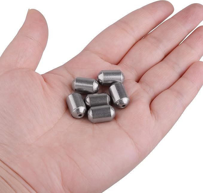 Fishing Weights Egg Sinkers Kit,42pcs Lead Free Fishing Weights Slip Sinkers for Fishing Lines Steel Barrel Weights for Freshwater Saltwater Bass Trout Walleye Fishing