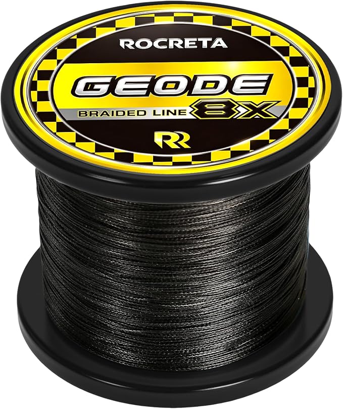 Geode Braided Fishing Line, 10-200 lb, 8 Strands, 300yds/500yds/1000yds, Colored Braid Superline
