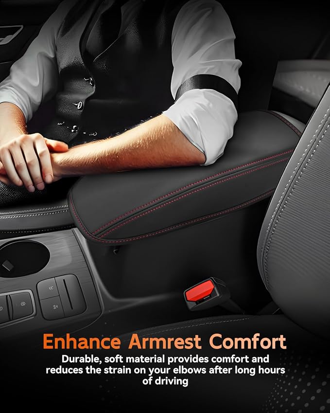 CDEFG for Ford Escape 2020-2025 2026 Center Console Cover Armrest Box Cover for Escape Accessories Console Arm Rest Protector