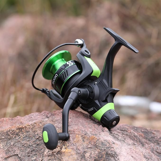 Sougayilang Carp Fishing Reel 13+1 Stainless Steel BB Bait Feeder Spinning Reel for Freshwater and Saltwater