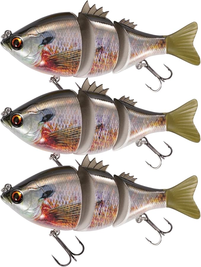 FONMANG Top Water Fishing Lures, 3-Pcs Topwater Lures for Bass Walleye Pike, 2025 New Wasp Crawl Bait for Freshwater and Saltwater