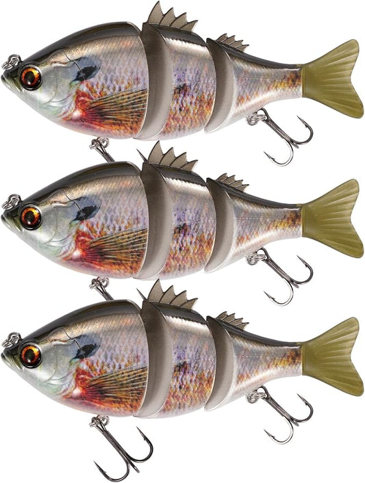 FONMANG Top Water Fishing Lures, 3-Pcs Topwater Lures for Bass Walleye Pike, 2025 New Wasp Crawl Bait for Freshwater and Saltwater