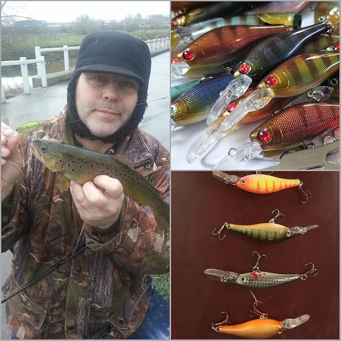10 Blank Unpainted Minnow Crankbait Topwater Lipless Jerkbait Fishing Lures V3