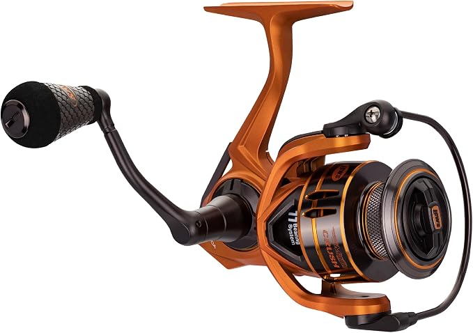 Lew's MACH Crush Spinning Fishing Reel, 6.2:1 Gear Ratio, Right or Left-Hand Retrieve, Aluminum Frame, Premium 11 Bearing System