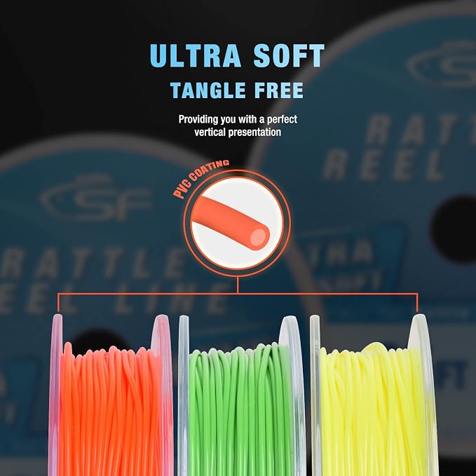SF Rattle Reel Line for Ice Fishing Rattle Reels