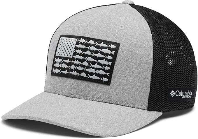 Columbia Unisex Adult PFG Logo Mesh Ball Cap