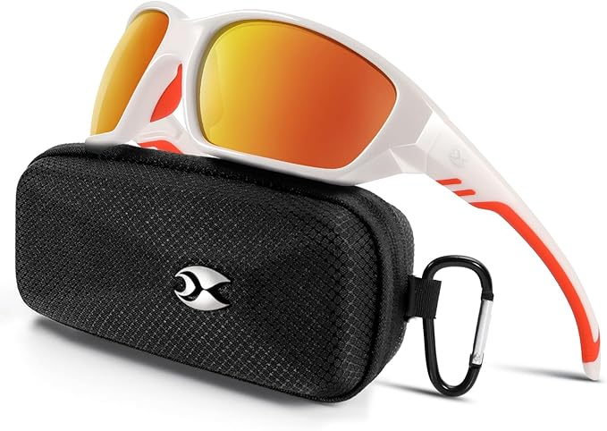 suoso Sports Polarized Sunglasses for Men: Womens UV400 Protection Sun Glasses Wrap Around Goggles for Fishing Driving TR90