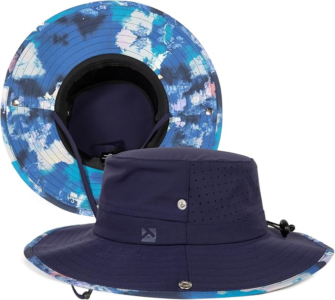 TOP-EX UVCoolix™ Cooling Sun Hat for Men Women UPF 50 Wide Brim Bucket Hat for Hiking, Fishing & Big Head - Cools Up 2 Hours
