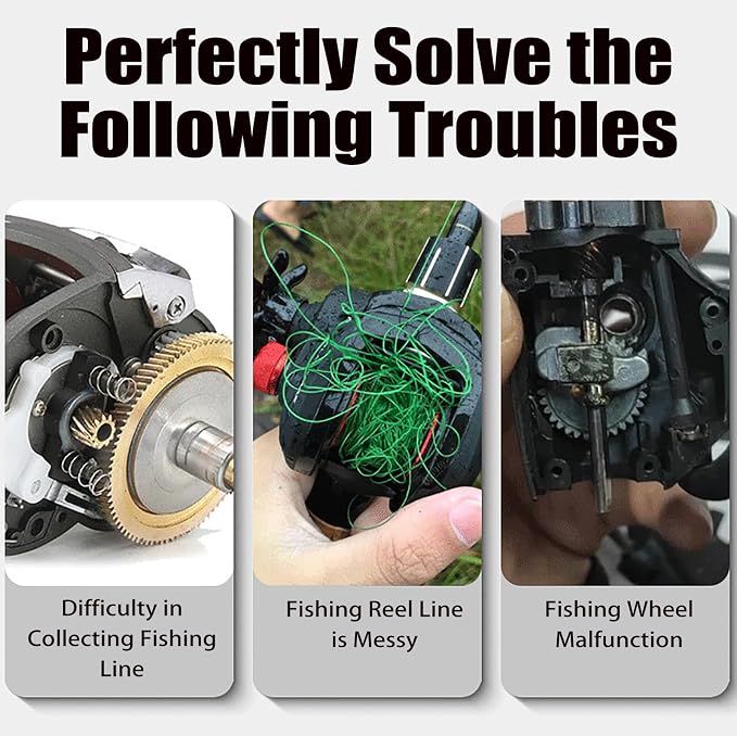 XIRUJNFD Fishing Reel Oil and Grease Kit, Bearing Lubricant and Gear Grease for Fishing Reels, Anti-Rust Reel Maintenance for Spinning, Baitcaster and Conventional Reels