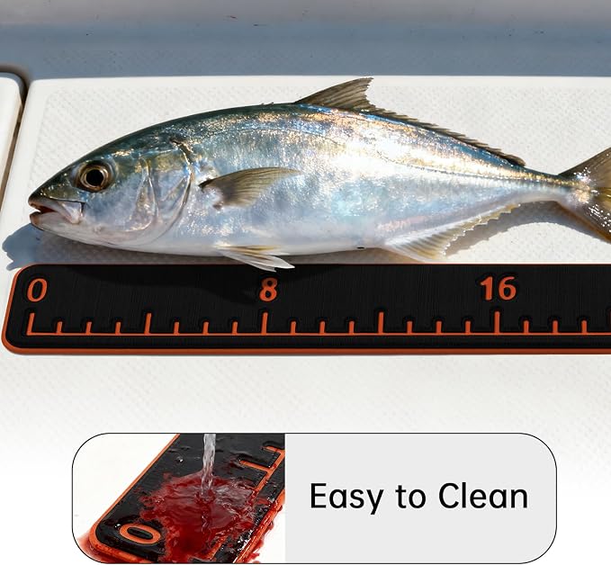 HZshark Premium EVA Foam Fish Ruler，Fish Measuring Board with Self-Adhesive Backing,Fishing Tape Measure for Boats Sailboats Yachts Kayaks