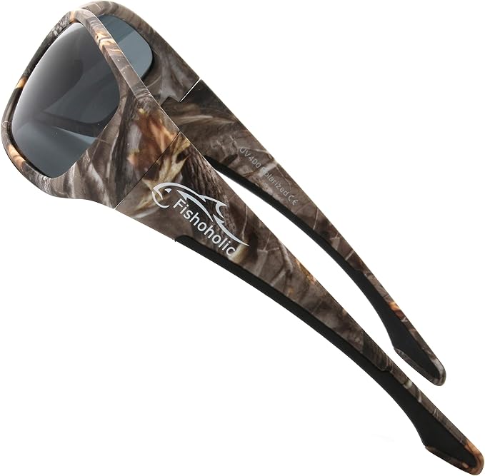 Fishoholic Polarized Bi-Focal Fishing Sunglasses with Reader Magnification (1.5x, 2.0x, 2.5x Options) and UV400 Protection
