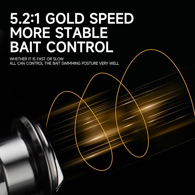 HAUT TON Dolphin Advance Edition Spinning Reel,5.2:1Gear Ratio,22LBS,5+1BB,Backlash Free Bearing,Sealed Drag System,Saltwater,Freshwater Fishing Reels