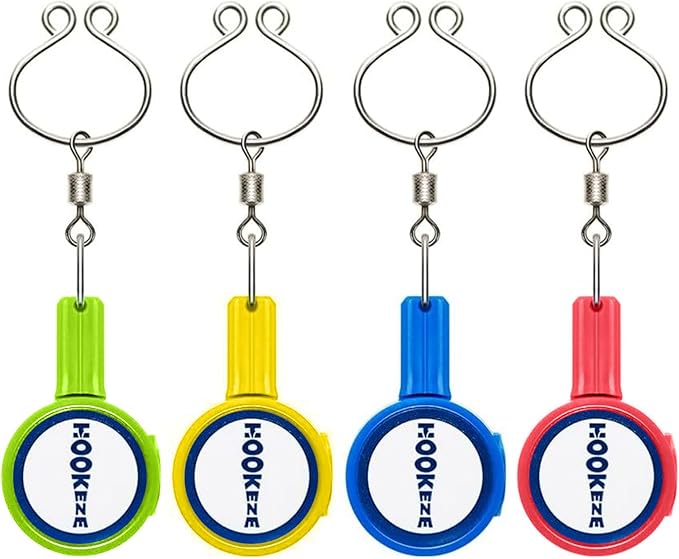 HOOK-EZE Nail Fishing Knot Tying Tool, Fly Fishing Accessories for Tying Line to Fish Hooks - Gear and Equipment, Gadget to Tie Knots Quick and Easy - Stocking Stuffers & Gifts for Men (4 pcs)