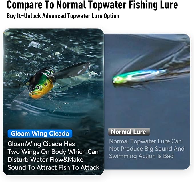 KINGDOM 3PCS Topwater Fishing Lures for Bass Whopper Popper Fishing Lure for Bass Catfish Pike Perch Floating Pencil Bait with Propeller Tail Freshwater/Saltwater