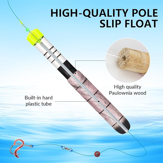 QualyQualy Lighted Fishing Floats for Catfish, 3-5PCS Fishing Pole Floats Glow in Dark Fishing Bobber with Glow Sticks for Freshwater Saltwater