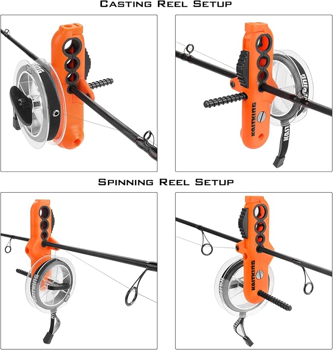 KastKing Patented Radius Line Spooler, Compact Fishing Line Spooling Tool for Spinning Reels and Casting Reels – Line Spooler Spools Fishing Reels Without Line Twist, Great Fishing Gifts