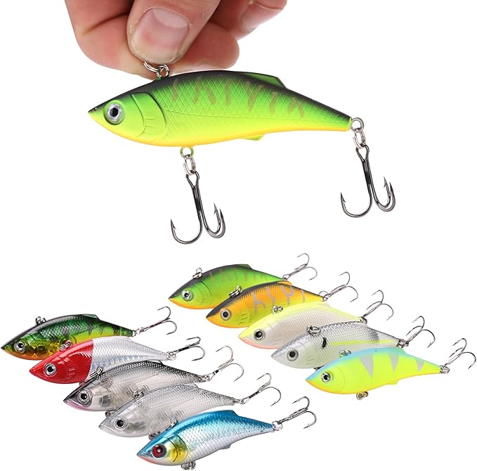 Sougayilang Minnow Fishing Lures Crankbaits Set Fishing Hard Baits Swimbaits Boat Topwater Lures for Trout Bass Perch Fishing