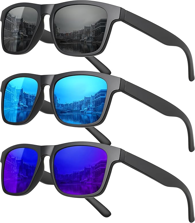 MEETSUN Polarized Sunglasses For Men Women UV Protection Square Frame Sport Fishing Driving Sunglasses