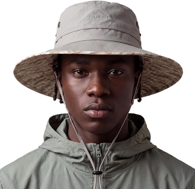 TOP-EX UVCoolix™ Cooling Touch Breathable UPF50+ Waterproof Wide Brim UV Protection Sun Hats Big Head XL XXL