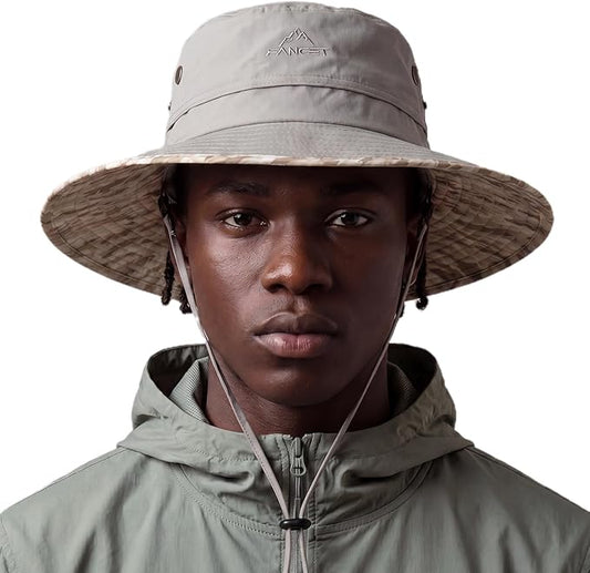 TOP-EX UVCoolix™ Cooling Touch Breathable UPF50+ Waterproof Wide Brim UV Protection Sun Hats Big Head XL XXL