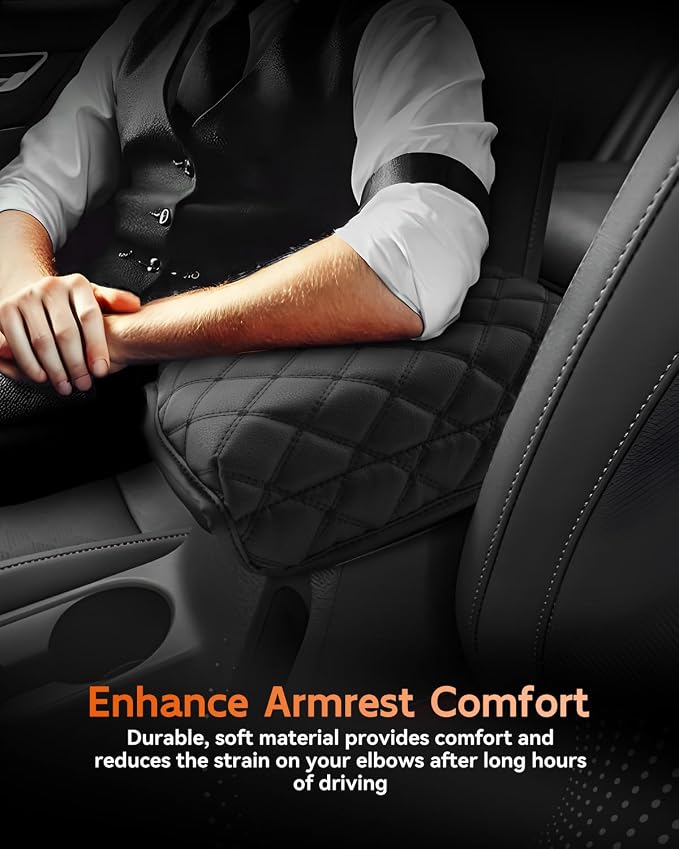 CDEFG for Kia Seltos 2021-2025 2026 Center Console Cover Armrest Box Cover for Seltos (LX, S, EX, X-Line, SX) Accessories Console Arm Rest Protector