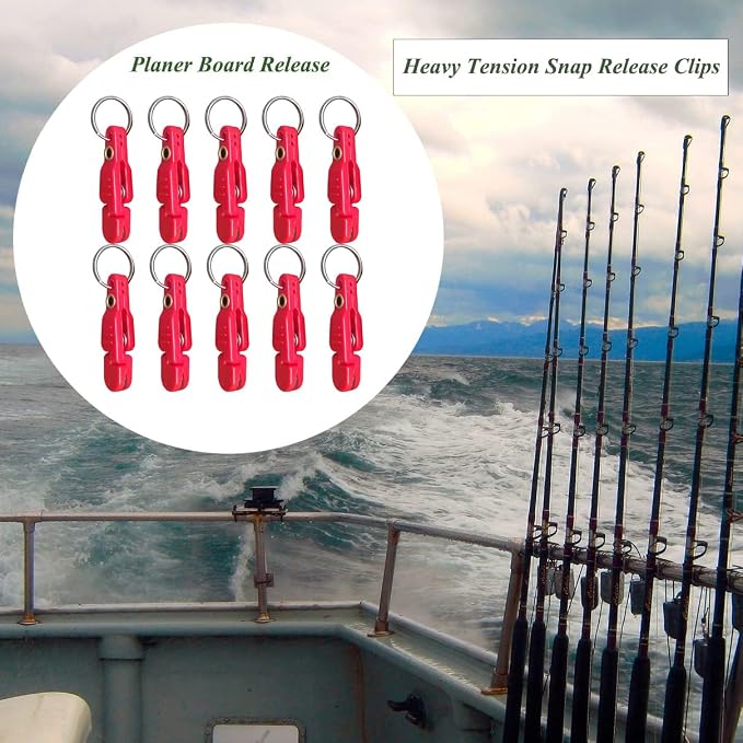 Heavy Tension Snap Release Clips for Weight Planer Board Kites Downrigger Trolling Fishing