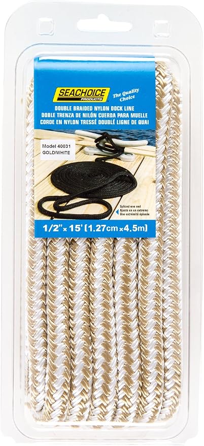 Seachoice Double-Braid Nylon Dock Line