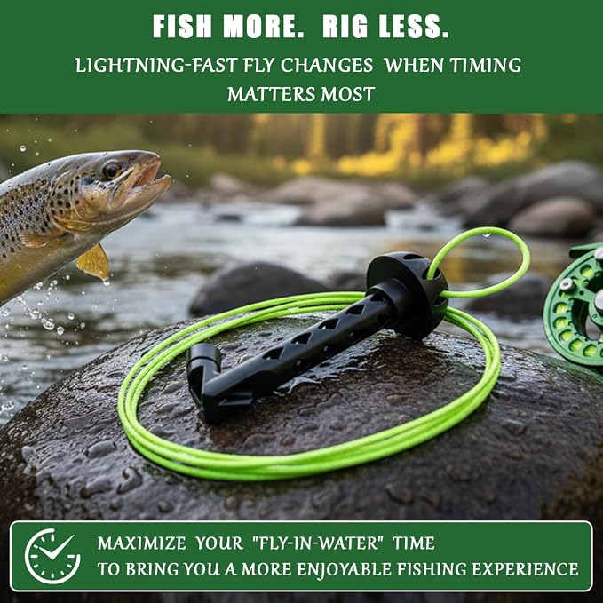 Magnetic Fly Threader, Fly Tying Tool, Magnetic Lifting Tools, Universal Knot Helper Knot Assist for Threading Hooks, Fishing Accessories, Easy-to-Install Fishing Accessories for Small Flies