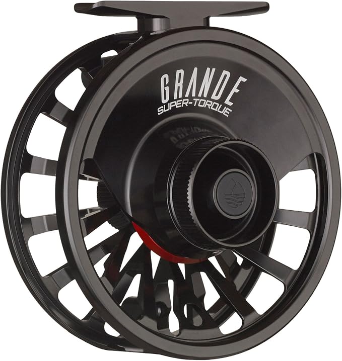 Redington Grande Fly Fishing Reel, Heavyweight Big Game Fly Reels, Freshwater and Saltwater, Super-Torque Drag System, Black, 14+