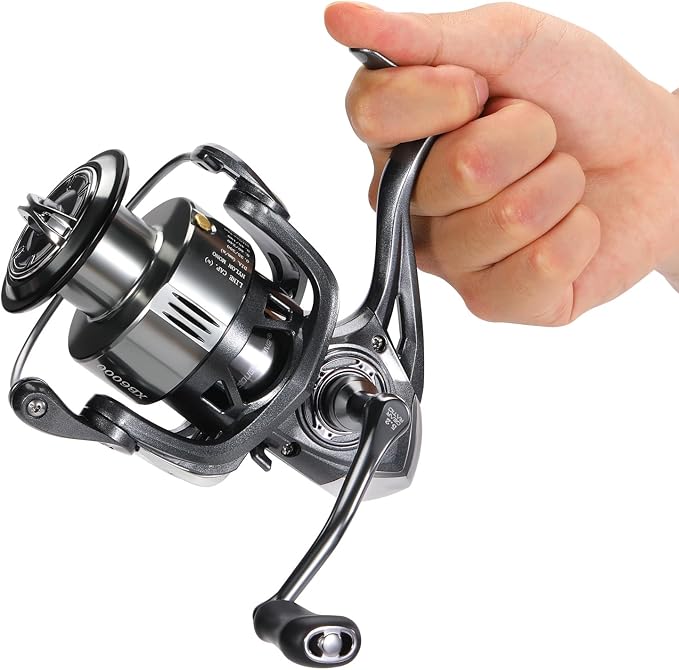 Sougayilang Spinning Reel, Ultra Smooth Fishing Reel with Aluminum Spool, 11+1 BB Spinning Reel, 1000-6000 Series for Bass