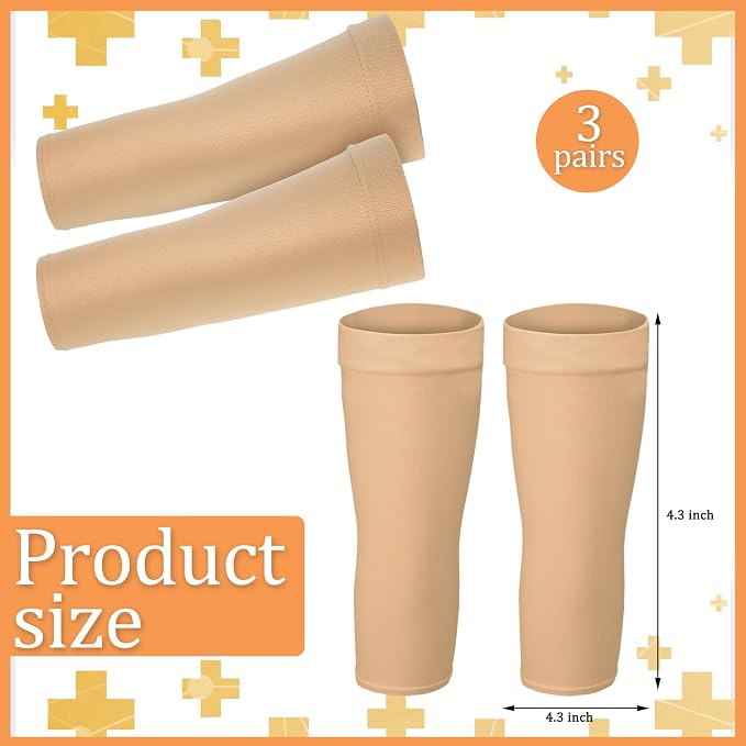 6 Pcs Picc Line Sleeve for Upper Arm Fistula Dialysis Sleeve Cover One Size Fits Most Breathable Arm Cover Adult
