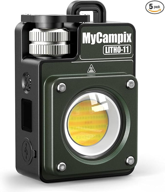 Portable Camping Light, 3500LM Adjustable LED Camping Lantern Rechargeable with 2.5-15H Runtime&Screen, Alloy Waterproof Camp Light for Power Outages, Emergency, Hurricane(Green)