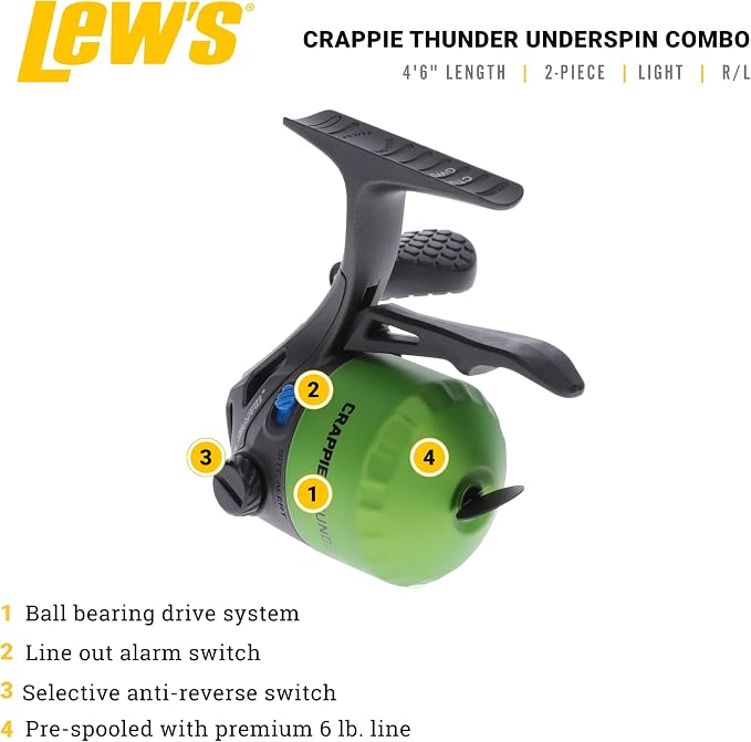 Lew's Crappie Thunder Underspin Combo