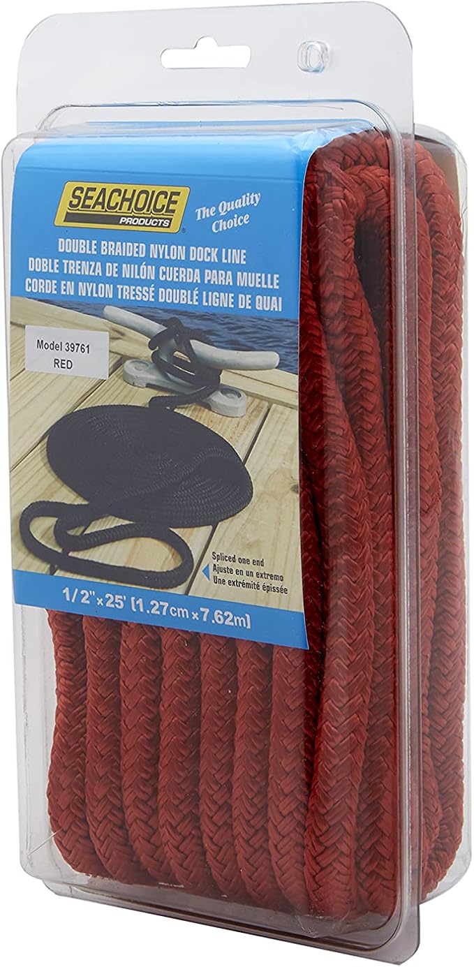 Seachoice Double-Braid Nylon Dock Line