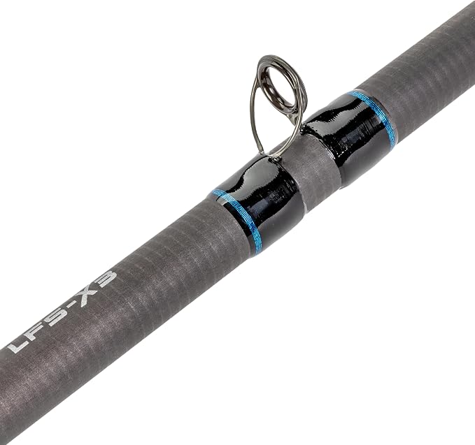 Lew's LFS Casting Fishing Rod, LFS-X3 Blank, Cork Split-Grip, Fuji Concept O Guides, Full Contact Reel Seat, Blue/Black