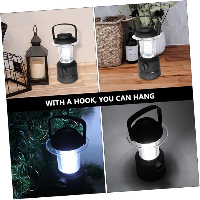 Happyyami 5W LED Camping Lantern Rechargeable Night Light for Camping Fishing Emergency Use Lightweight and Portable with Hook Up to Hours of Use